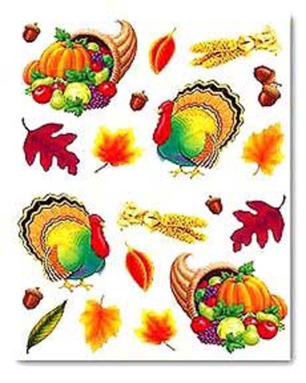 Thanksgiving Stickers 4 Sheets Per Pkg Michaels